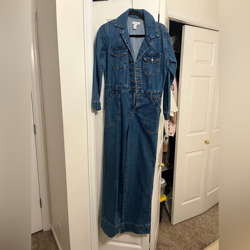 Forever 21 denim jumpsuit size small